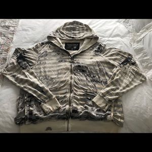 DVSN.E jacket hoodie, men’s size XL. By DNM.RVLTN.CO.  Made in LA.